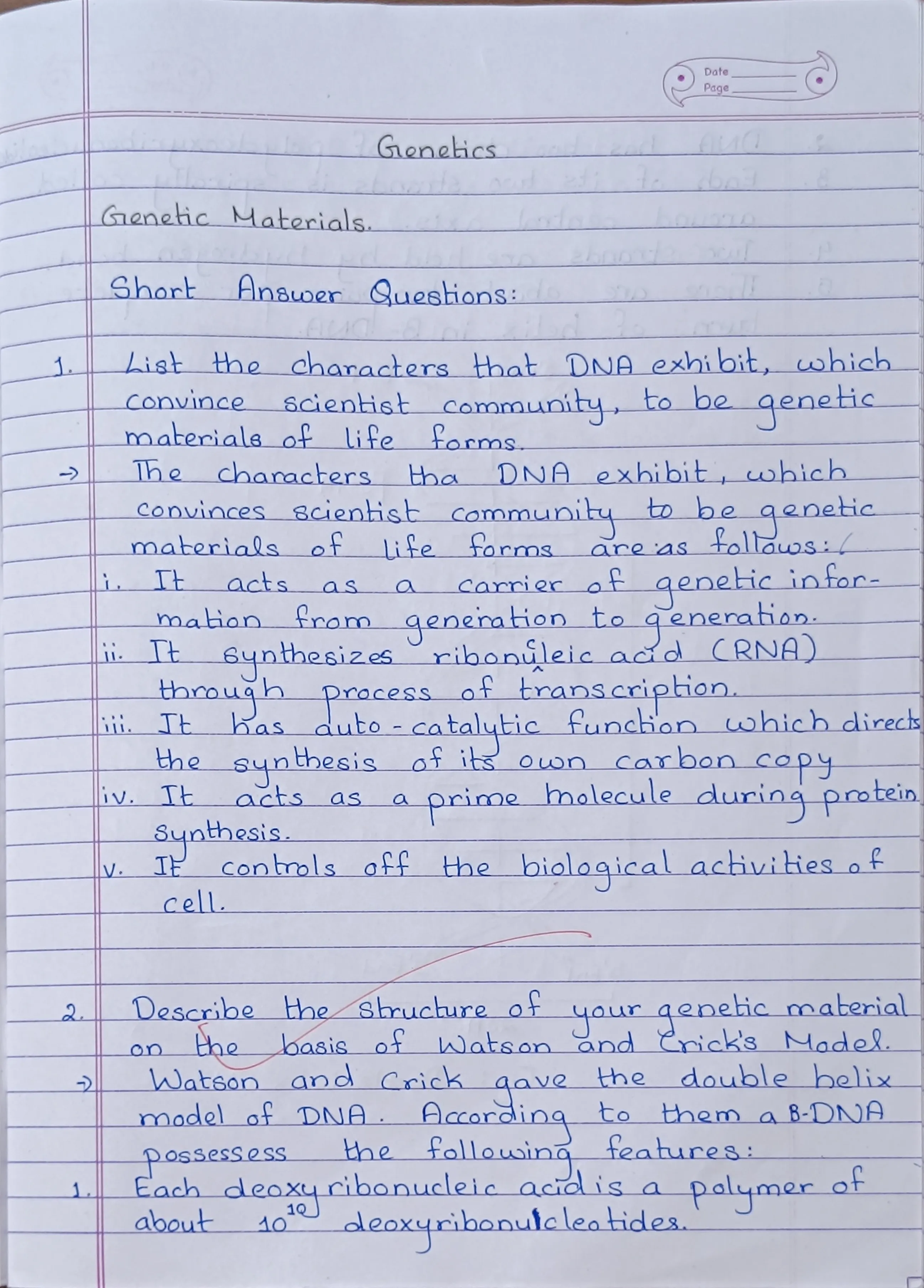 Genetic Materials - Page 1