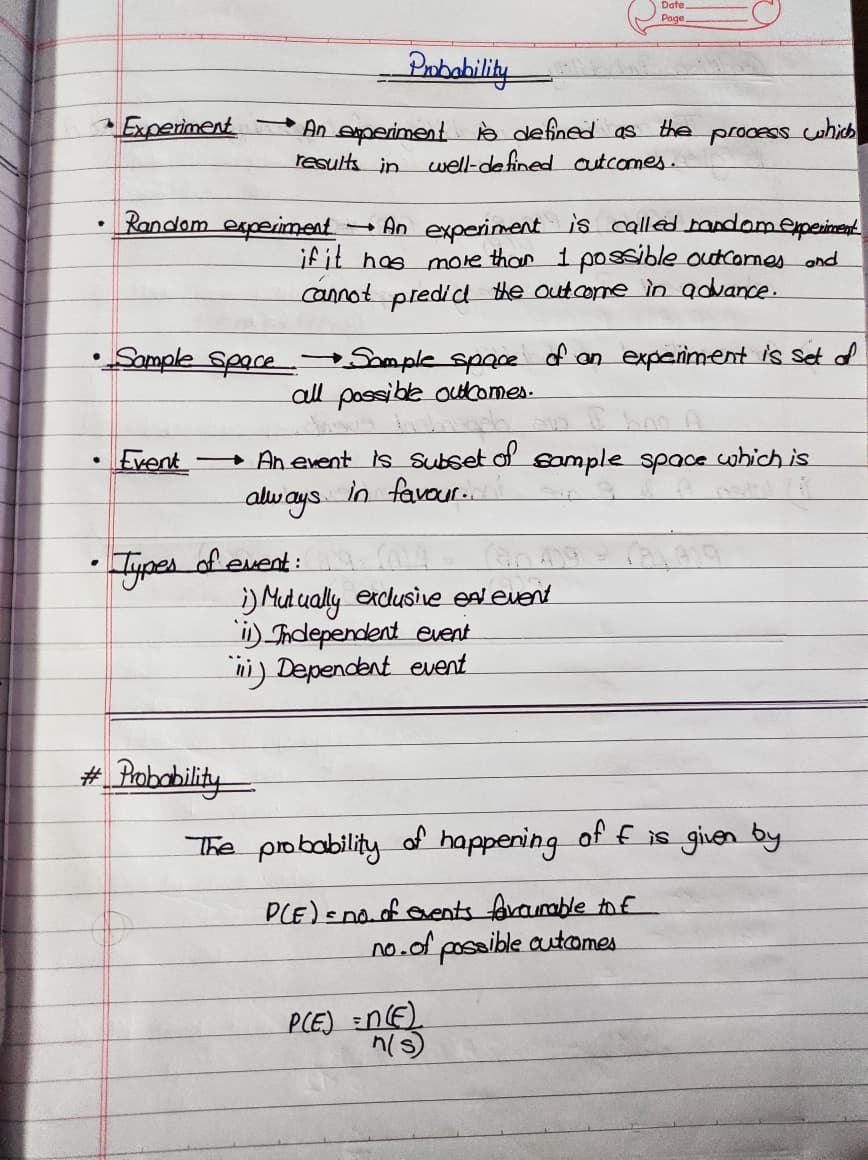 Probability - Page 1
