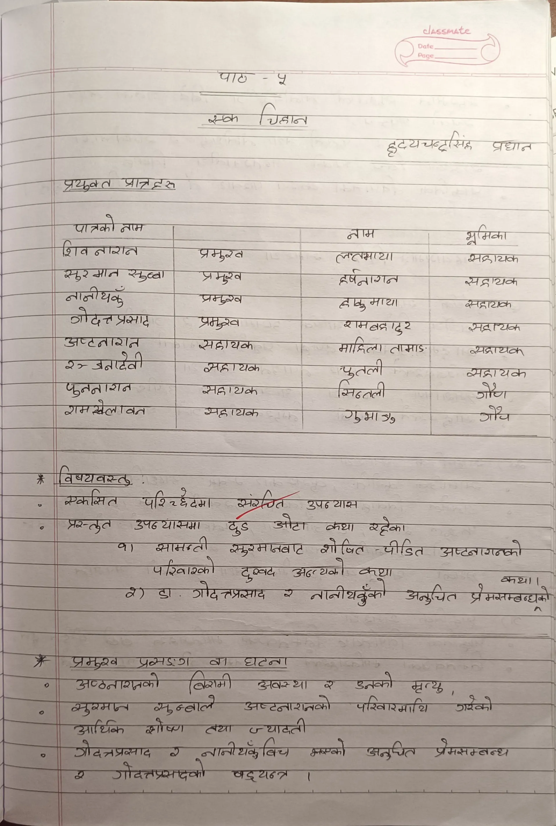 Nepali Lesson 5 - Page 1